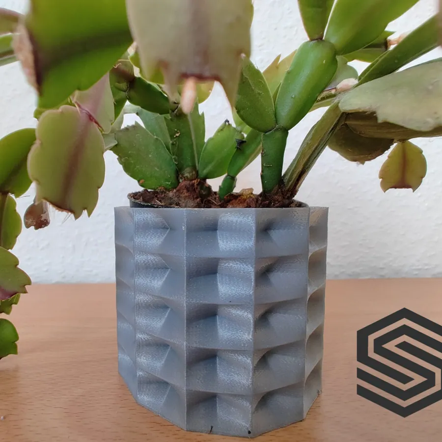 Geometric Cube Vase