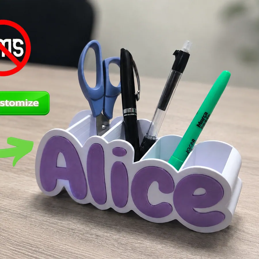 Name Pen Holder